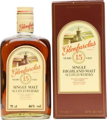 Glenfarclas 15yo Single Malt Scotch Whisky 46% 750ml