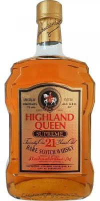 Highland Queen 21yo Supreme Rare Scotch Whisky Cinzano Nederland 43% 750ml
