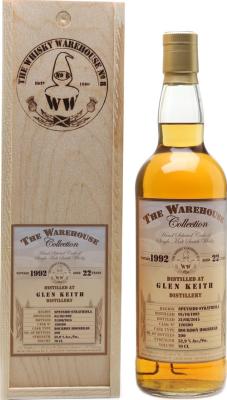 Glen Keith 1992 WW8 The Warehouse Collection Bourbon Hogshead #120590 52.9% 700ml