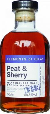 Peat & Sherry Islay Blended Malt Scotch Whisky ElD Elements of Islay 58.8% 500ml