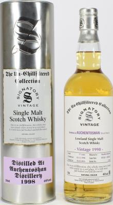 Auchentoshan 1998 SV The Un-Chillfiltered Collection Bourbon Barrels 102361 + 102362 46% 700ml