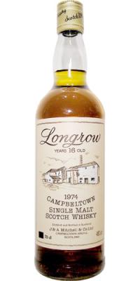 Longrow 1974 Screw cap distillery label 46% 700ml