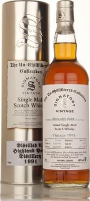 Highland Park 1991 SV The Un-Chillfiltered Collection Sherry Butt #15120 46% 700ml