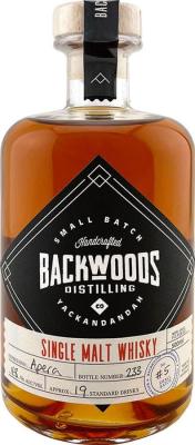 Backwoods Distilling Single Malt Whisky Apera 48% 500ml