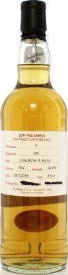 Longrow 2014 Duty Paid Sample For Trade Purposes Only Refill Rum 54.4% 700ml