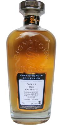 Caol Ila 1983 SV Cask Strength Collection #5285 54.2% 700ml