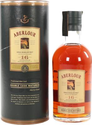 Aberlour 16yo Double Cask Matured Oak & Sherry Casks 43% 750ml