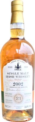 Single Malt Irish Whisky 2002 TWCC Tree of Life Serie Demerara Rum 52.8% 700ml