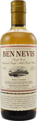 Ben Nevis 1996 17yo Bourbon Cask #1420 Alambic Classique 50.2% 700ml