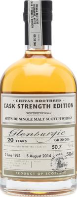 Glenburgie 1994 Chivas Brothers Cask Strength Edition Batch GB 20 006 50.7% 500ml