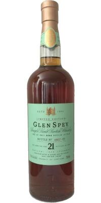 Glen Spey 21yo Diageo Special Releases 2010 1st Fill American Oak Casks 50.4% 750ml