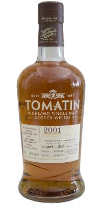 Tomatin 2001 Selected Single Cask Bottling #34876 56.1% 700ml