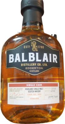 Balblair 2006 Single Cask Heng Bai Ying &Gao Zhui 49.5% 700ml