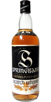 Springbank 12yo Black Label screw cap 43% 700ml