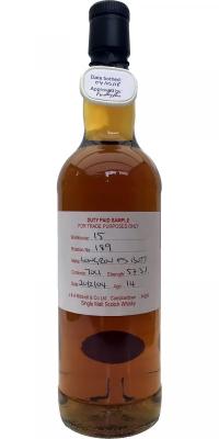 Longrow 2004 Duty Paid Sample For Trade Purposes Only First Fill Sherry Butt Rotation 189 57.3% 700ml