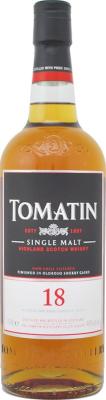 Tomatin 18yo Oloroso sherry finish 46% 700ml