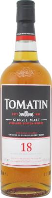 Tomatin 18yo Oloroso sherry finish 46% 700ml