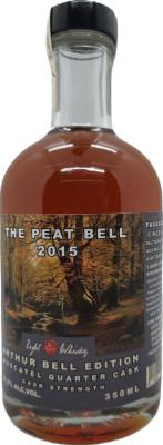 Eifel Whisky 2015 The Peat Bell Ex-Bordeaux Red Wine 5 J. + QA Cask 2 J 51.5% 350ml