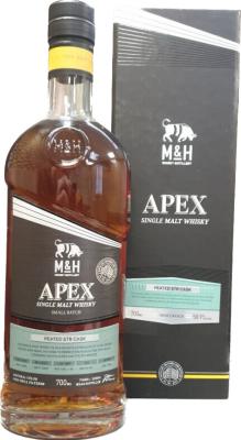 M&H 2018 APEX Peated STR Cask 58.9% 700ml