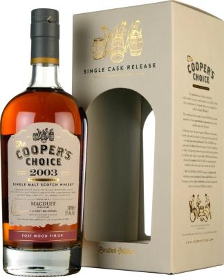 Macduff 2003 VM The Cooper's Choice American Oak Port Pipe Finish #1139 51% 700ml