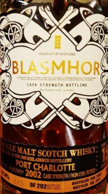 Port Charlotte 2002 Blhr Sherry Cask 61.4% 700ml