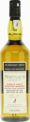 Mortlach 1997 The Managers Choice Bourbon American Oak #6802 57.1% 700ml