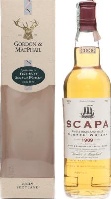 Scapa 1989 GM Licensed Bottling 40% 700ml