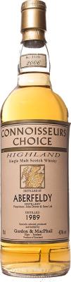 Aberfeldy 1989 GM Connoisseurs Choice Refill Sherry Hogsheads 43% 700ml