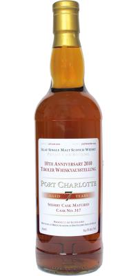Port Charlotte 2002 Private Cask Bottling 10th Anniversary 2010 Tiroler Whiskyausstellung #317 64.1% 700ml