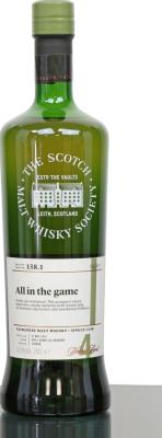 Nantou 2014 SMWS 138.1 All in the game Refill Ex-Bourbon Barrel 57% 700ml
