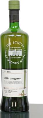 Nantou 2014 SMWS 138.1 All in the game Refill Ex-Bourbon Barrel 57% 700ml