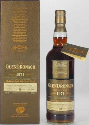 Glendronach 1971 Single Cask Batch 4 Pedro Ximenez Sherry Puncheon #1436 48.5% 700ml