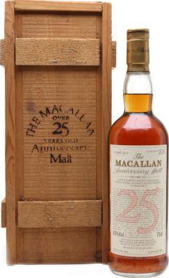 Macallan 1964 The Anniversary Malt 43% 750ml