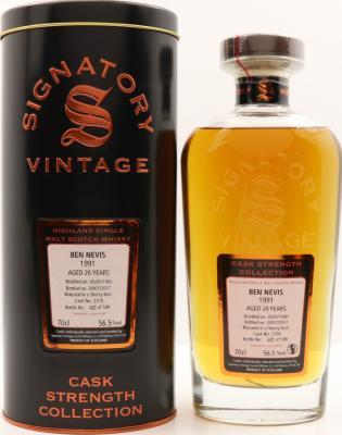 Ben Nevis 1991 SV Cask Strength Collection Sherry Butt #2378 56.5% 700ml