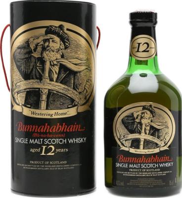 Bunnahabhain 12yo Old bottle Vitrel Lissabon 43% 750ml