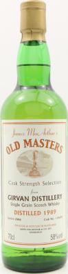 Girvan 1989 JM Old Master's Cask Strength Selection #110632 58% 700ml