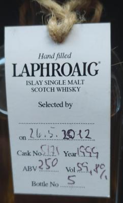 Laphroaig 1999 1st fill Bourbon #5171 Tasting visitors 59.8% 250ml
