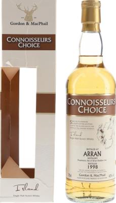 Arran 1998 GM Connoisseurs Choice Refill Sherry Hogsheads 43% 700ml