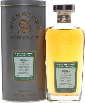 Glenisla 1977 SV Cask Strength Collection 28yo #19598 48.6% 700ml