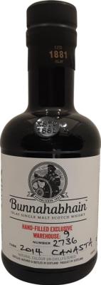 Bunnahabhain 2014 Warehouse 9 Hand Filled Exclusive Canasta Sherry 60.8% 200ml