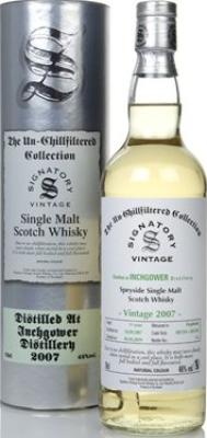 Inchgower 2007 SV The Un-Chillfiltered Collection 801394 + 801395 46% 700ml