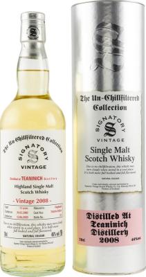 Teaninich 2008 SV The Un-Chillfiltered Collection 702610 & 702616 46% 700ml