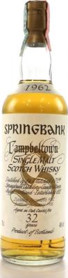 Springbank 1962 White Label Big Golden S 32yo 46% 700ml