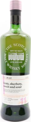 Tullibardine 2007 SMWS 28.42 Zesty sherbety sweet and sour 1st Fill Ex-Bourbon Barrel 60.5% 700ml