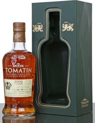Tomatin 2006 Selected Single Cask Bottling 1st Fill Sherry #2843 Royal Mile Whiskies 58.3% 700ml