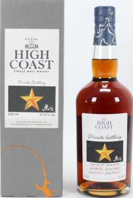 High Coast 2013 Private Bottling Oloroso 2013-762 61.5% 500ml