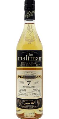 Peat Freak 2009 MBl The Maltman Bourbon Cask #324 55.2% 700ml