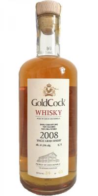 Gold Cock 2008 Single Cask Bottling Czech Oak Barrel 61.5% 700ml