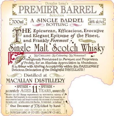 Macallan 1997 DL Premier Barrel Selection 46% 700ml