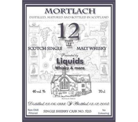 Mortlach 1993 Mde Sherry Butt 5213 46% 700ml